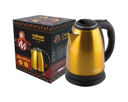 Чайник МАТРЕНА MA-002 электрический (1,8 л) стальной желтый (005407)