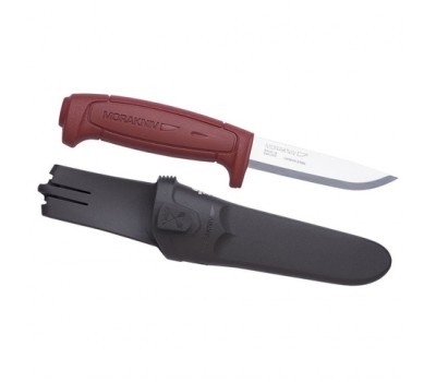 Нож Morakniv Basic углеродистая сталь, красный (12147)