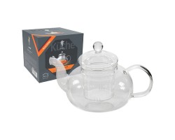 Чайник заварочный AROMA, объем 850 мл (боросиликатное стекло) (008246)