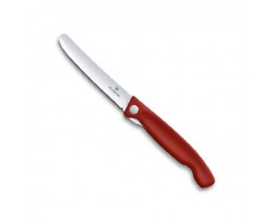Нож Victorinox для очистки овощей, лезвие 11 см прямое, красный (6.7801.FB)