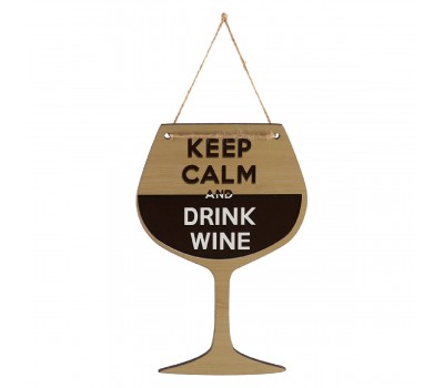 Табличка декоративная Keep Calm and drink Wine ИТ-037 Волшебная страна (006727)