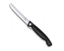 Нож Victorinox для очистки овощей, лезвие 11 см прямое, черный (6.7803.FB)