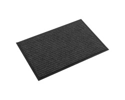 Придверный коврик, полиэстер, 40x60 см, серый (008603)