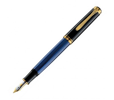 Pelikan Souveraen-Black and Blue GT, перьевая ручка, F (994939)