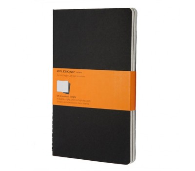 Набор 3 блокнота Moleskine Cahier Journal Large, 80 стр., черный, в линейку (385291(QP316))