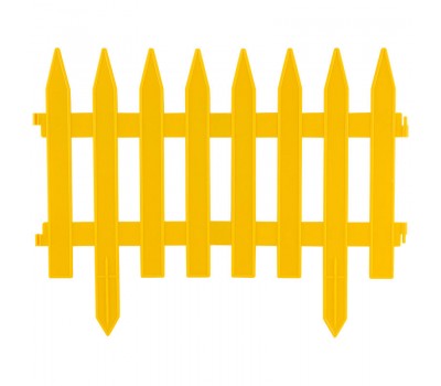 Забор декоративный GOTIKA желтый (4 секции) (007276)