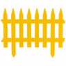 Забор декоративный GOTIKA желтый (4 секции) (007276)