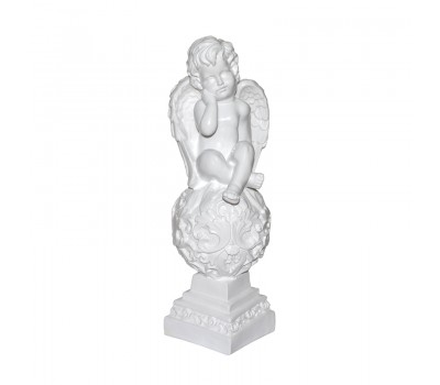 Фигурка садовая Ангел на шаре малый (материал-гипс)