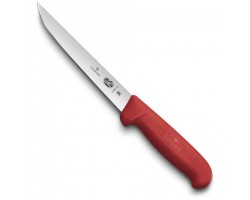 Нож Victorinox обвалочный, лезвие 15 см, прямое, красный (5.6001.15)