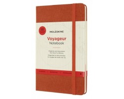Блокнот Moleskine Voyageur Medium, 208 стр., красный, нелинованный (1139426(VN002F6))
