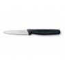Нож Victorinox Standart для очистки овощей, летвие 8 см, серрейторная заточка, черный (5.3033)