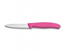 Нож Victorinox Swiss Classic для очистки овощей, летвие 8 см, прямая заточка, розовый (6.7606.L115)