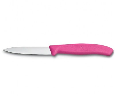 Нож Victorinox Swiss Classic для очистки овощей, летвие 8 см, прямая заточка, розовый (6.7606.L115)