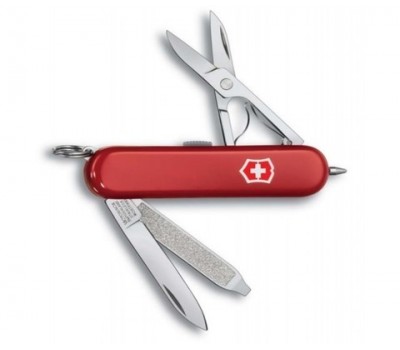 Нож-брелок Victorinox Classic Signature Lite, 58 мм, 7 функций, черный (0.6226.31P)