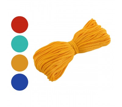 Шнур вязанный хозяйственный цветной д. 3 мм (20 метров) (082289)