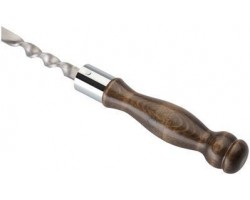 Шампур SM-85 полированный с деревянной ручкой 730х15х3.0 (мм), нержавейка