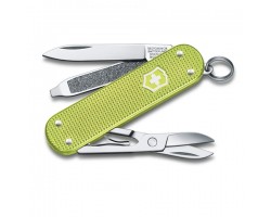 Нож-брелок Victorinox Classic SD Alox Colors, 58 мм, 5 функций, Lime Twist (0.6221.241G)