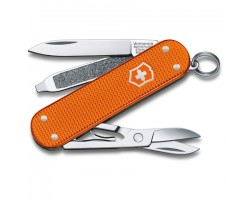 Нож-брелок Victorinox Classic Alox LE 2021, 58 мм, 5 функций, алюминиевая рукоять, оранжевый (0.6221.L21)