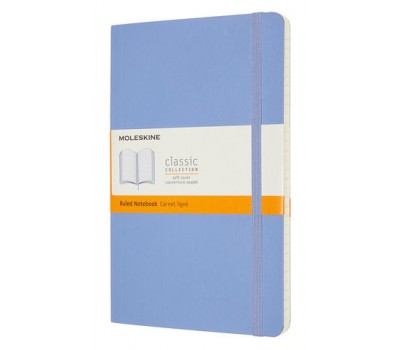 Блокнот Moleskine Classic Large, 240 стр., голубой, в линейку (1215744(QP616B42))
