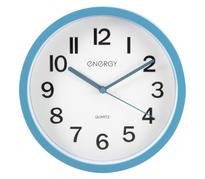 Часы настенные кварцевые ENERGY модель ЕС-139 синие (102261)