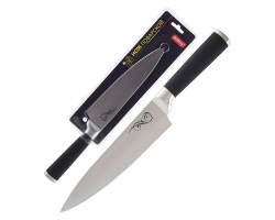 Нож с прорезиненной рукояткой MAL-01RS поварской, 20 см (985361)