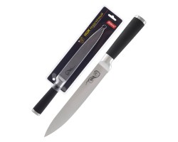 Нож с прорезиненной рукояткой MAL-02RS разделочный, 20 см (985362)