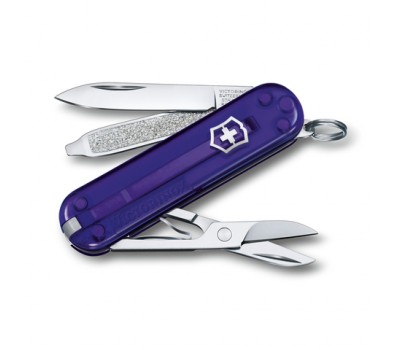 Нож-брелок Victorinox Classic SD Colors, 58 мм, 7 функций, Persian Indigo (0.6223.T29G)