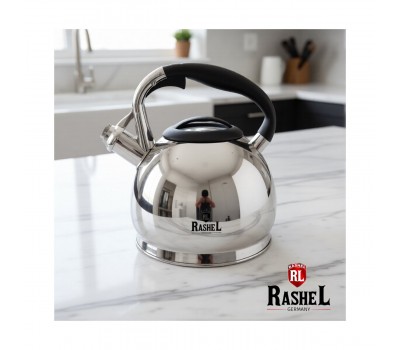 Чайник со свистком RASHEL М-7137 нержавеющая сталь, 3.0 литра