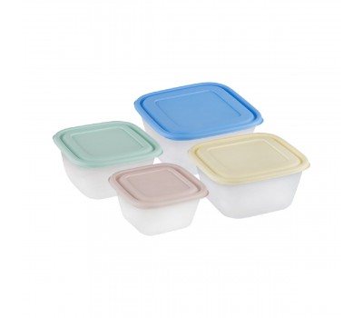 Набор контейнеров для продуктов Прованс №2 (СВЧ) 0,6л 1,0л 1,7л 2,5л (4шт) (103725)