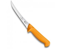 Нож Victorinox обвалочны, лезвие 16 см изогнутое, желтый (5.8405.16)