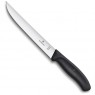 Нож Victorinox разделочный, узкое лезвие 18 см прямое, черный, в блистере (6.8103.18B)