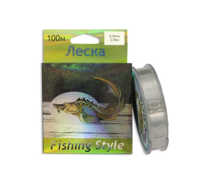 Леска Fishing Style RL2925 0.16mm тест 2.50кг 100m 