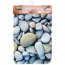 Коврик из микрофибры Mat-Pebbles-MF Галька, с наполнителем memory foam, размер 40x60 см