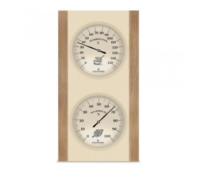 Термогигрометр для сауны Стеклоприбор ТГС-5 (термометр от 0 до +150C, гигрометр от 0 до 100проц.)