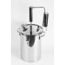 Дистиллятор ПЕРВАЧ (Самогонный аппарат) Элит 17Т 17л, нержавеющая сталь, проточный с сухопарником, термометр, клапан давления