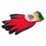 Перчатки хозяйственные PARK EL-C3032, размер 10 (XL), латекс+полиэстер, цвет красный с серым (001059)