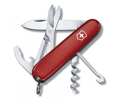 Нож швейцарский Victorinox Compact, 15 функций, красный (1.3405)