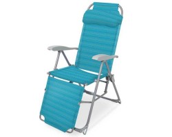 Кресло-шезлонг складное Ника К3 Б цвет-бирюзовый