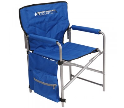 Кресло складное Ника КС2 Цвет-Синий Строченый