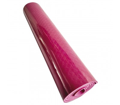 Коврик для йоги из TPE 183х61х0.6 розовый (002881)