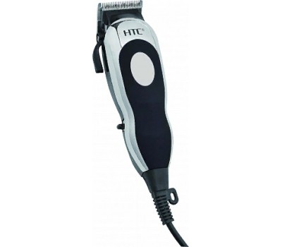 HTC CT-7307 профессиональная машинка для стрижки волос сетевая, черно-серебристая