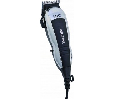 HTC CT-7309 профессиональная машинка для стрижки волос сетевая, черно-серебристая