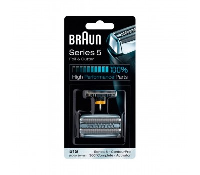 51S Сетка Braun 360 Complete 8000series в сборе+нож (51S) тип 81253272 (5646761)
