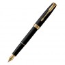 Parker Sonnet Core-Matte Black GT, перьевая ручка, F, BLx (1931516)