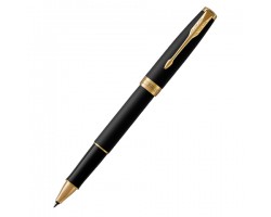 Parker Sonnet Core-Matte Black GT, ручка-роллер, F, BLx (1931518)