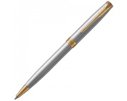 Parker Sonnet Core-Stainless Steel GT, шариковая ручка, M, BLx (1931507)