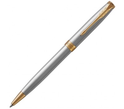 Parker Sonnet Core-Stainless Steel GT, шариковая ручка, M, BLx (1931507)