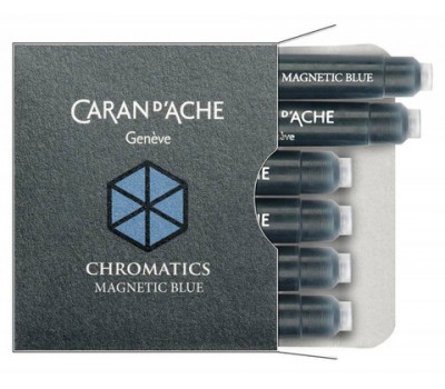 Carandache Чернила (картридж), синий, 6 шт в упаковке (8021.149)