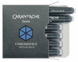 Carandache Чернила (картридж), синий, 6 шт в упаковке (8021.140)