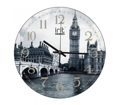 Часы настенные кварцевые Irit IR-649 диам. 30см круглые Англия